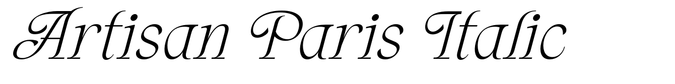 Artisan Paris Italic